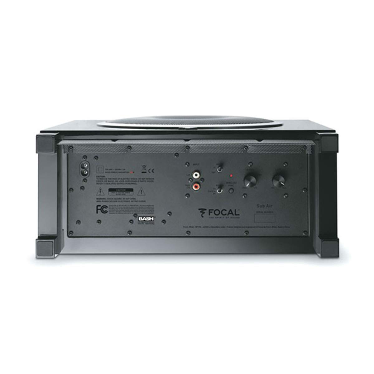 Focal Sub Air Subwoofer (High-Gloss-Optik, Funkverbindung, an der Wand montierbar) schwarz