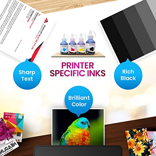 Image of Splashjet Compatible Refill Ink for Brother DCP T310, T300, T510, T500, T910, T710, T400W, T450W, T300W, T800W, T700, T810, J100 Printer - (105gm x 2 Black) Bottle - 502831