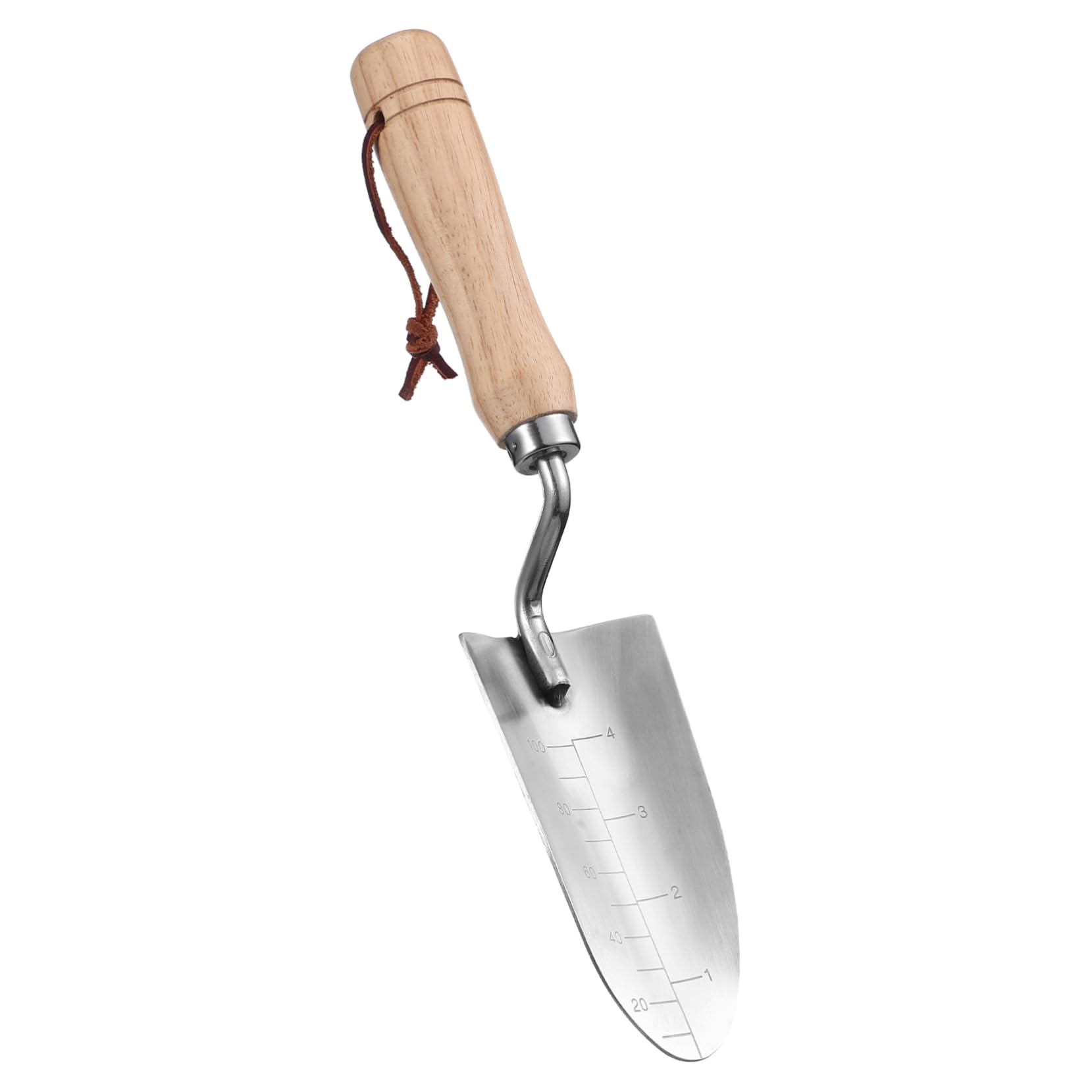 5 Stück Garten mit Holzgriff Multifunktionale Handspaten zum Pflanzen Graben und Umtopfen Ergonomisches Design für Komfortable Gartenarbeit Präzise Skalenmarkierungen für