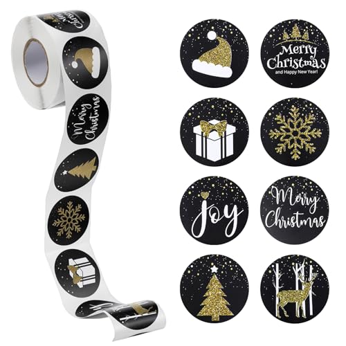 500 Stück Aufkleber Weihnachten,3.8cm Selbstklebend...