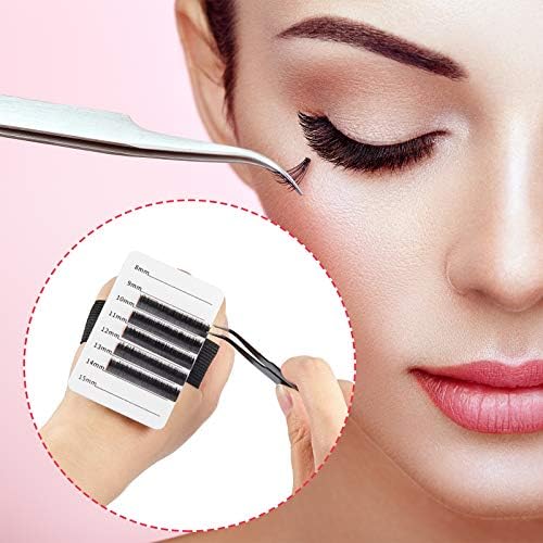 4 Pieces Lash Holder Eyelash Extension Hand Pallet Tray Tools with Adjustable Wrist Strap Adjustable Lash Tray Strip Palette One Size Fits Most Eyelash Extension Holder (8-15 mm Pattern)