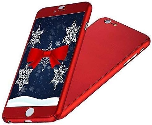 iPhone 6/6S Case, IPAKY All-Round Protective Slim Case Cover with Tempered Glass Screen Protector Skin for Apple iPhone 6/6S 4.7 Inch (Red)