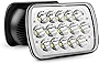 Nilight - 20015H LED Headlights 2Pcs 45w 7x6 5x7 Rectangular Hi/Lo LED SeaLED Beam H6054 6053 6052 5054 Headlamp Replacement for Jeep Wrangler YJ XJ MJ Chevy
