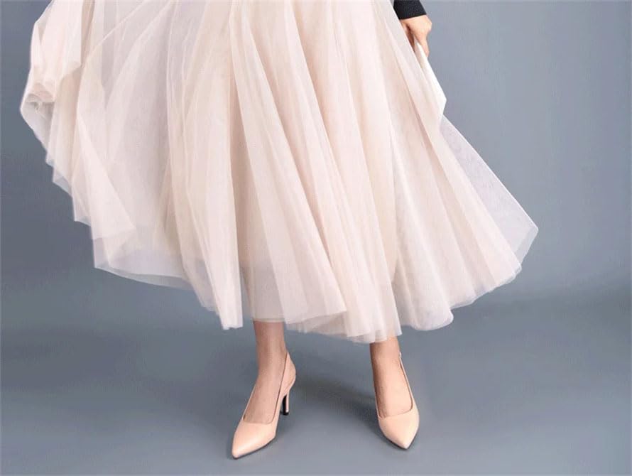 Women Tulle Maxi Skirt Fall Summer Mesh Party A-Line Skirts Suitable Fall Summer Ideal for Party Wear4