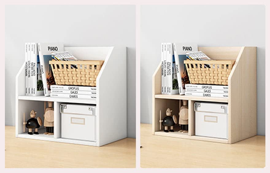 Torche Multii- Purpose Organiser Shelf with Storage Compartments, Book Organiser, Wall Hanging Shelf (Golden Oak) 1