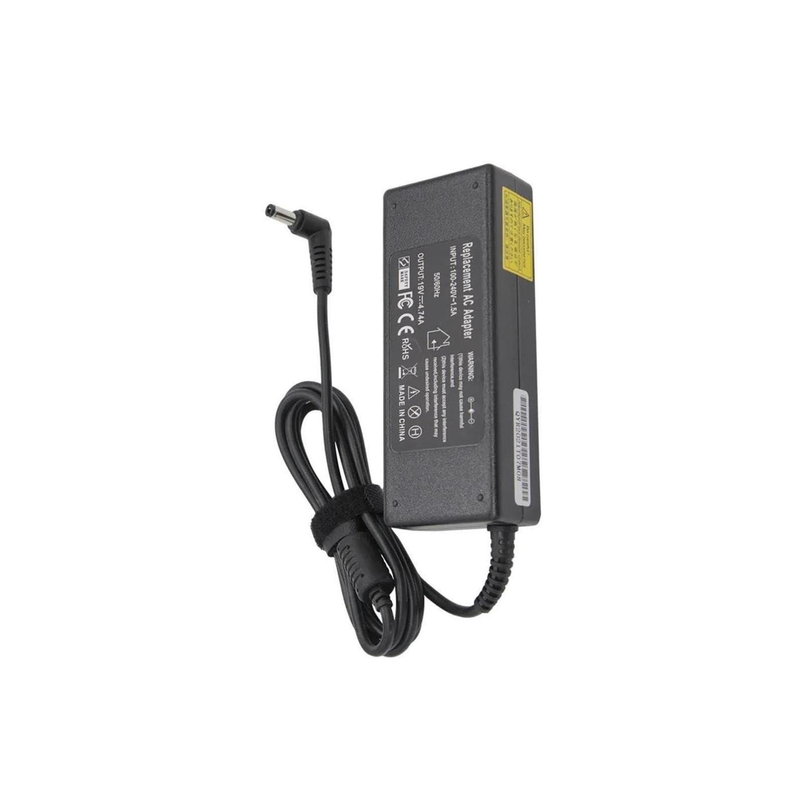 Adaptador De Corriente De Cargador De Vuelta De 19V 4.74A 90W, Compatible con ASUS, Compatible con Toshiba, Compatible con Lenovo, Adaptador X53E K55N K52F K53S K53SV A53E N56VJ(with EU Plug)