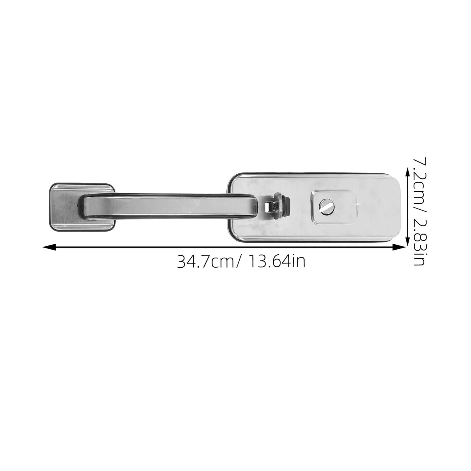 Poignée porte antivol acier inox robuste