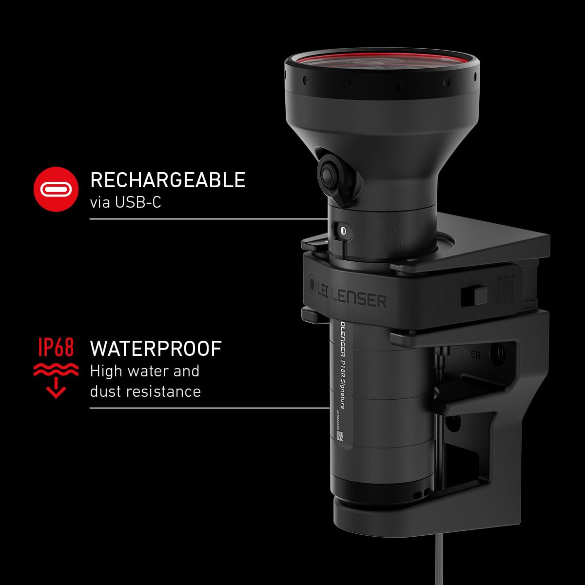 Amazon.com: Ledlenser P18R Signature Linterna, potente foco para