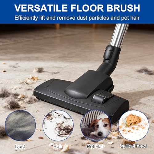 Image of Alrens 10PCS Vacuum Attachments for Miele C1 C2 C3 S2 S4 S5 S6 S8 Series, Vacuum Accessories with 3 Extension Wands, Floor Brush, Crevice & Upholstery Tools for Home Cleaning