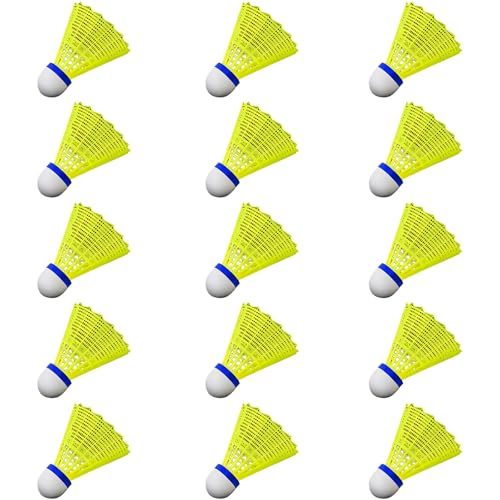 KRYMXAR 15-teilige Federbälle Badminton Set, Hochwertige Badmintonbälle für Indoor und Outdoor, Bälle mit Stabilen Flugeigenschaften, Federball Set für Garten und Sportplatz KRYMXAR 15-teilige Federbälle Badminton Set, Hochwertige Badmintonbälle für Indoor und Outdoor, Bälle mit Stabilen Flugeigenschaften, Federball Set für Garten und Sportplatz