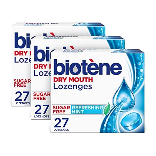 biotène Dry Mouth Lozenges for Dry Mouth and Fresh Breath, Dry Mouth Relief and Breath Freshener, Refreshing Mint - 27 Count (Pack of 3)