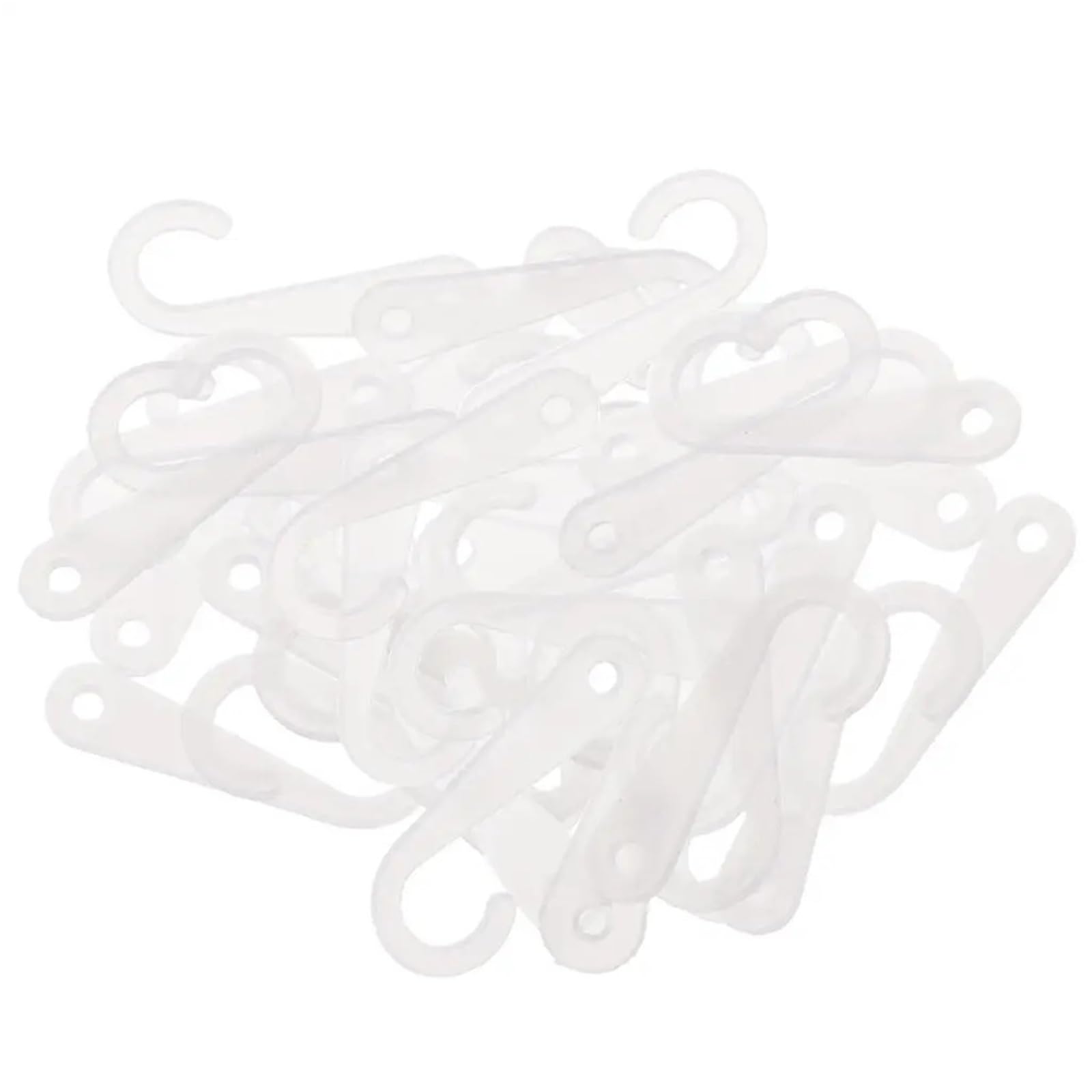 Vaeltor Clear 1000Pcs J Hooks Fasteners Reusable Plastic Hanging Hanger For Socks Blocker Retail Display Accessories(Clear)