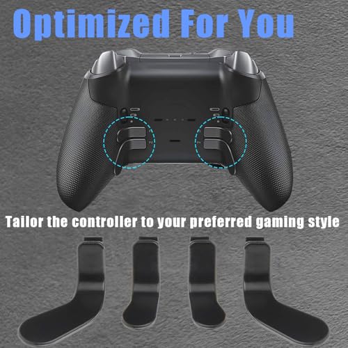 Image of Controller Paddles with D Pad for Elite, Replacement OEM Metal Stainless Steel for Xbox Elite Series 1 2 and Core Controller, Comes with Screwdriver Set