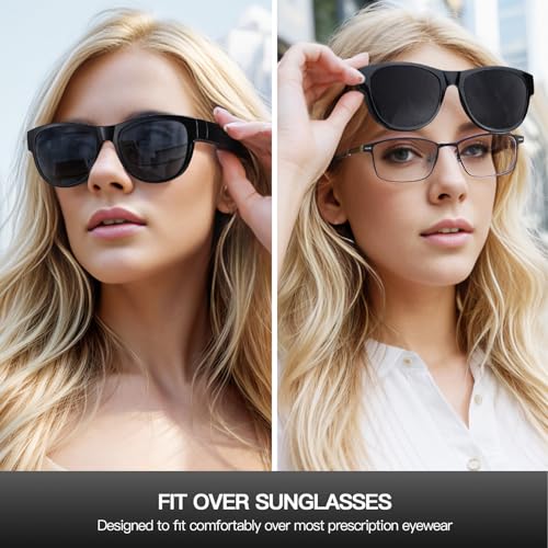 Xfeel Fit Over Glasses Sunglasses for Women Trendy Polarized UV Protection Sun Glasses for Driving2