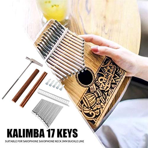 Haiqings 17 Kalimba Piano à Doigt du Pouce Bricolage + Bridge + réglage du kit de Marteau wenfeng1991 (Color : G) - Les Beatles, Paul McCartney, John Lennon, RIngo Starr, George Harrison Haiqings 17 Kalimba Piano à Doigt du Pouce Bricolage + Bridge + réglage du kit de Marteau wenfeng1991 (Color : G) – Image 5