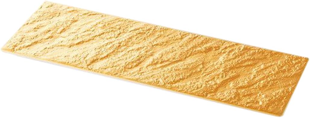 せともの本舗 Set of 5 Golden Stone Iwashi Long Plates, 14.0 x 4.7 x 0.5 inches (35.4 x 12 x 1.3 cm), 21.2 oz (610 g), Ceramic Dish, Restaurant, Inn, Japanese Tableware, Commercial Use