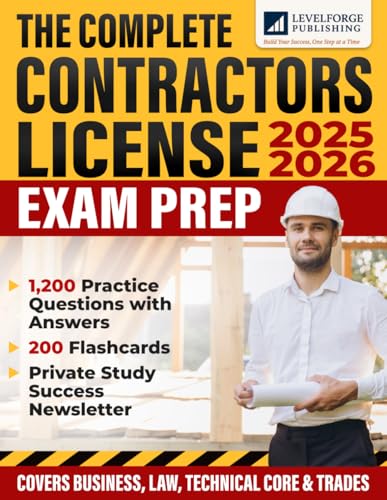 The Complete Contractors License Exam Prep: Master Every Topic with
