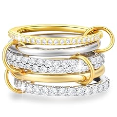 Silver Gold 5 Rings