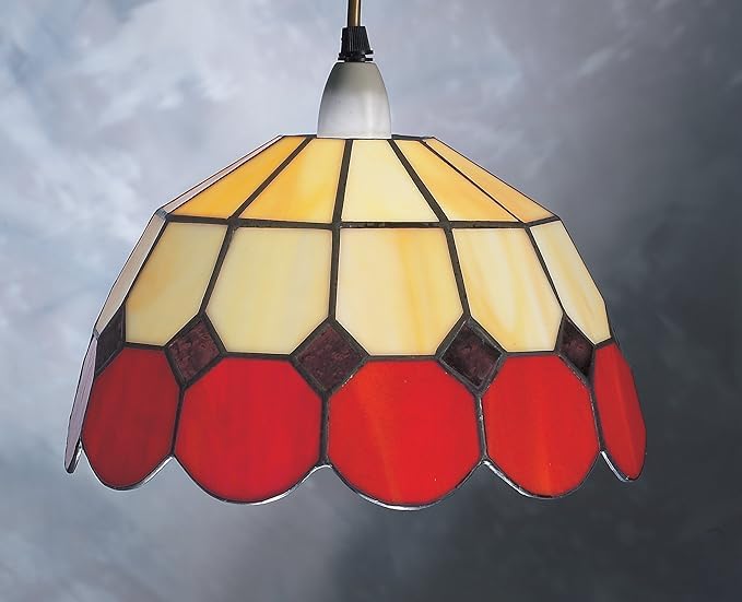 Suspension Tiffany vitrail facile à installer | Éclairage bistrot