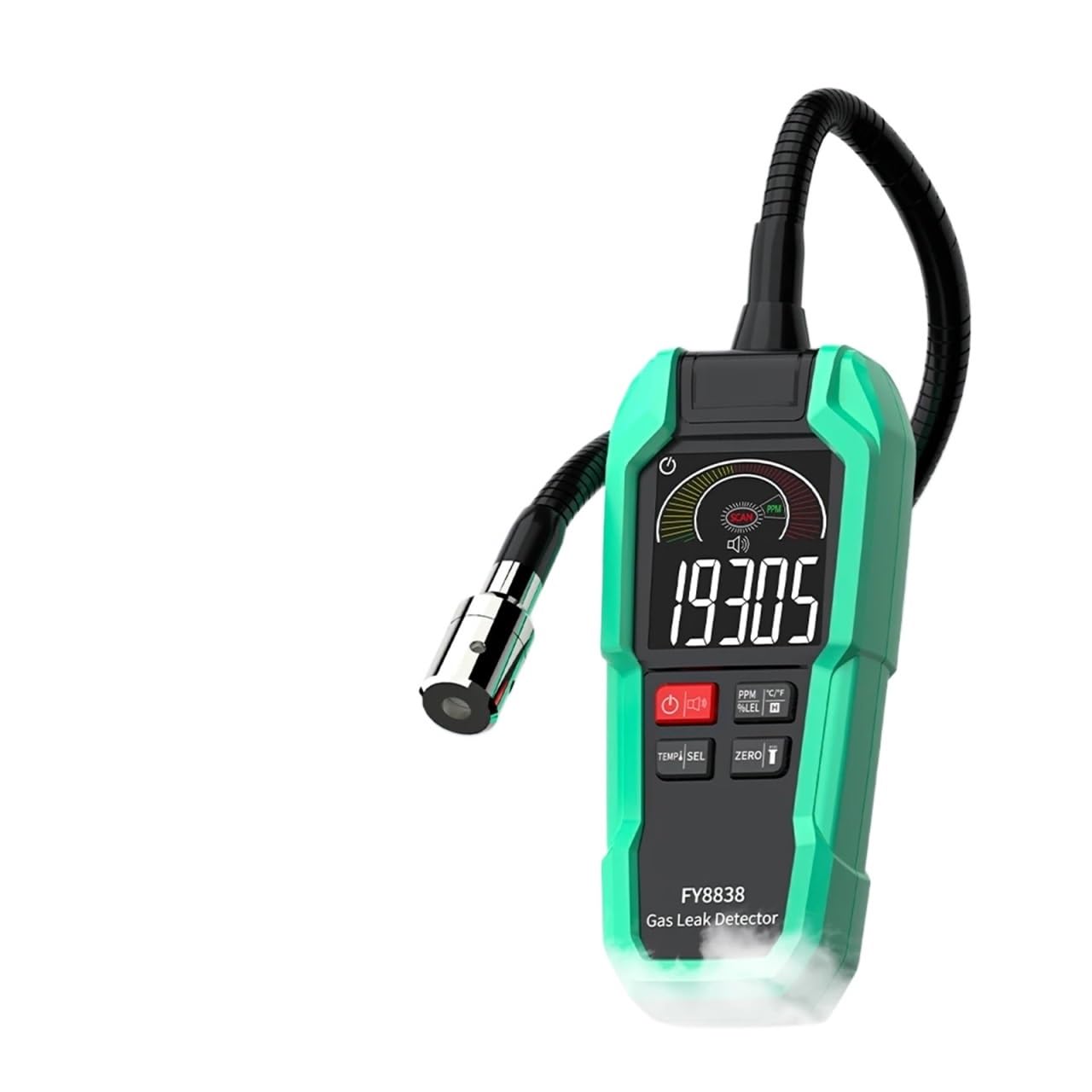 Rilevatore di gas naturale, rilevatore perdite con collo cigno da 38 cm, localizzazione della fonte come propano, metano e butano
