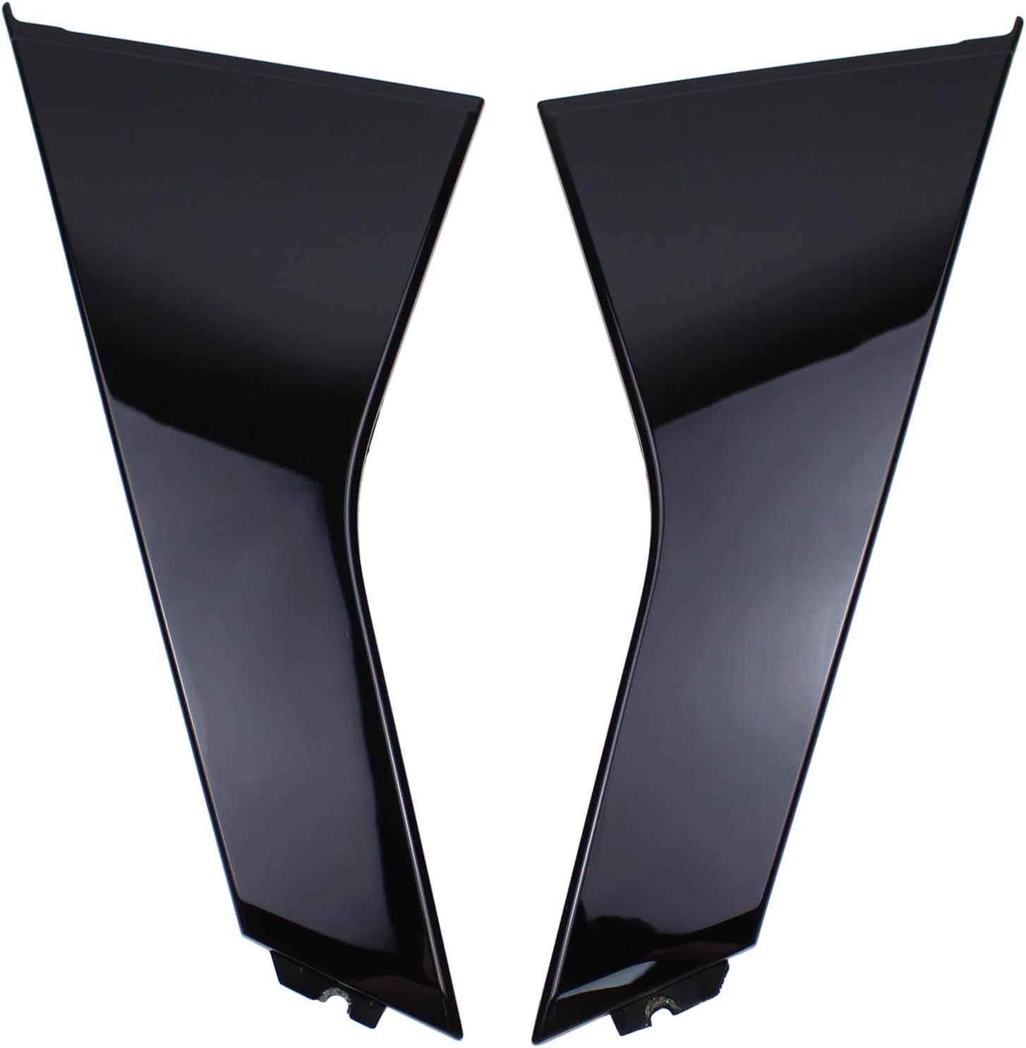 NewYall Rear Driver and Passenger Side C Pillar Garnish Molding Trim Cover Black Gloss for Honda Accord 2018-2022