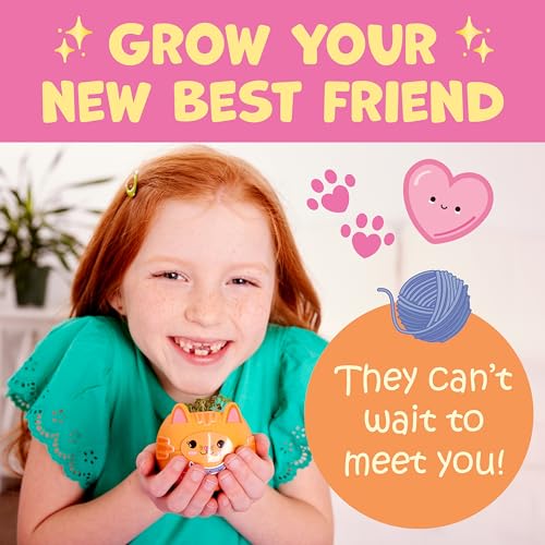 Creativity for Kids Plant-A-Pet: Kitty - Arts and Crafts for Kids, Mini Gifts for Girls and Easter Basket Stuffers for Kids, Chia Seed Plant Pet (Ages 6+) - Image 5
