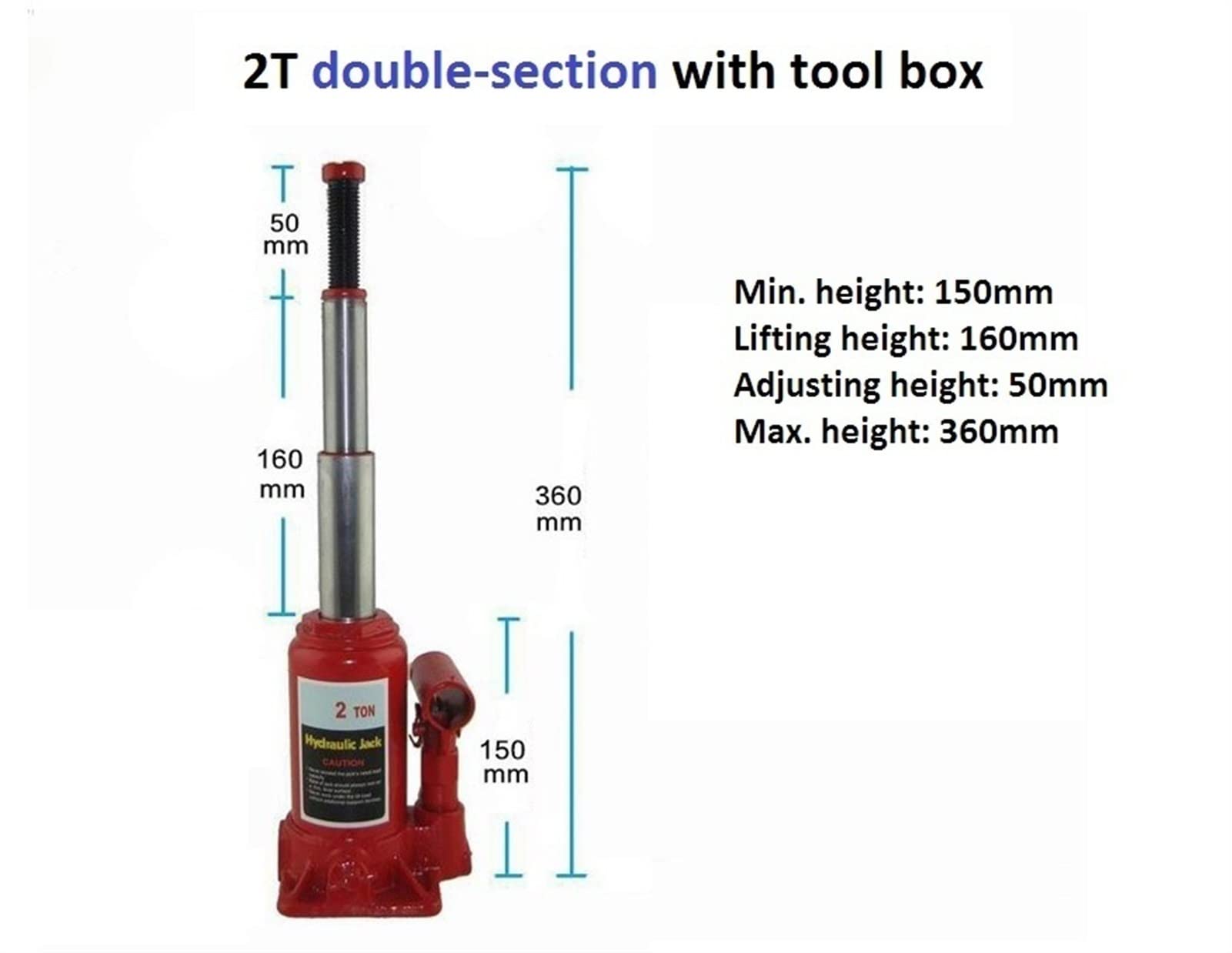 DOLUNTO Berlina da 2ton berlina idraulica Sollevatore di Bottiglie Jack Riparazione Automatica Supporto for Utensili
