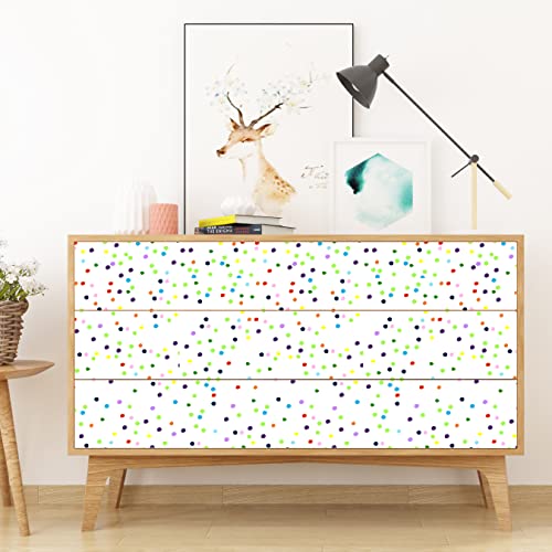 Amaonm Removable 15.8 X 98.4Inch Wall Decals Diy Wallpaper Wall Stickers Murals Decor For Kids Babys Girls Bedroom Teens Nursery Living Room Door Desk Decoration (Dot) #TOP6