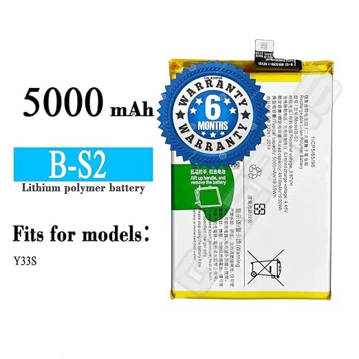 Image of Original B-S2 Battery for Vivo Y33S V2109 Battery with 6 Month Warranty** (BB245)