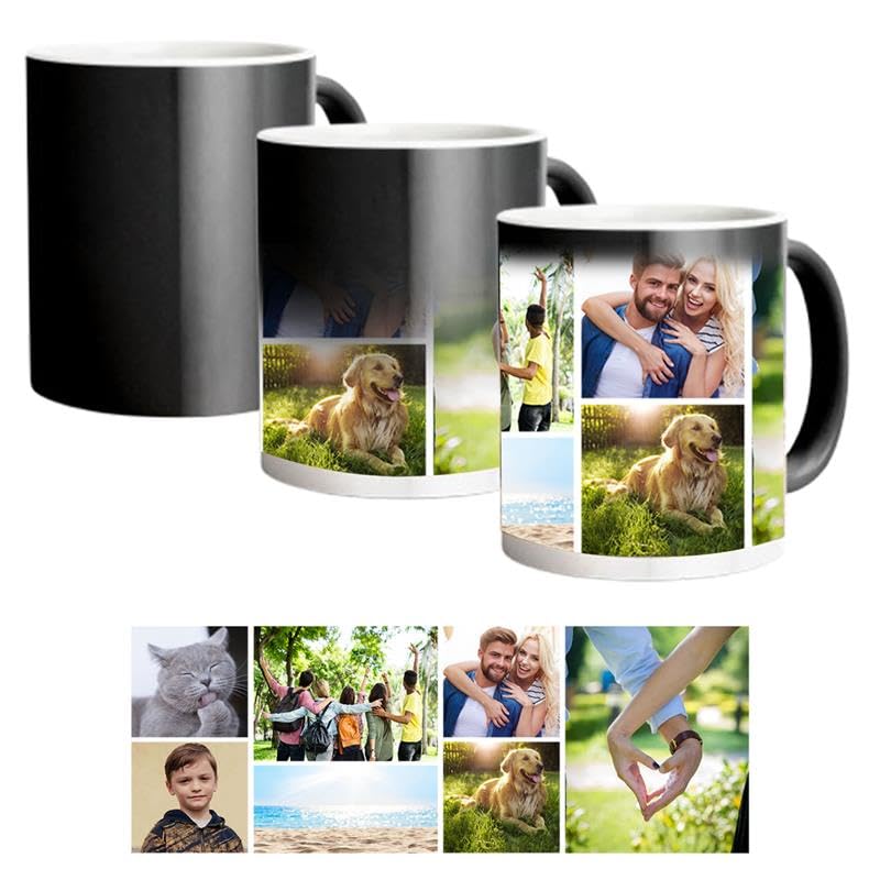 PrintWink Personalised Heat Change Mug | Colour Changing Mug with Photo | Custom Magic Cup for Coffee & Tea | Personalised Gift for Men, Women, Birthday, Anniversary, Father’s Day | Photo 7
