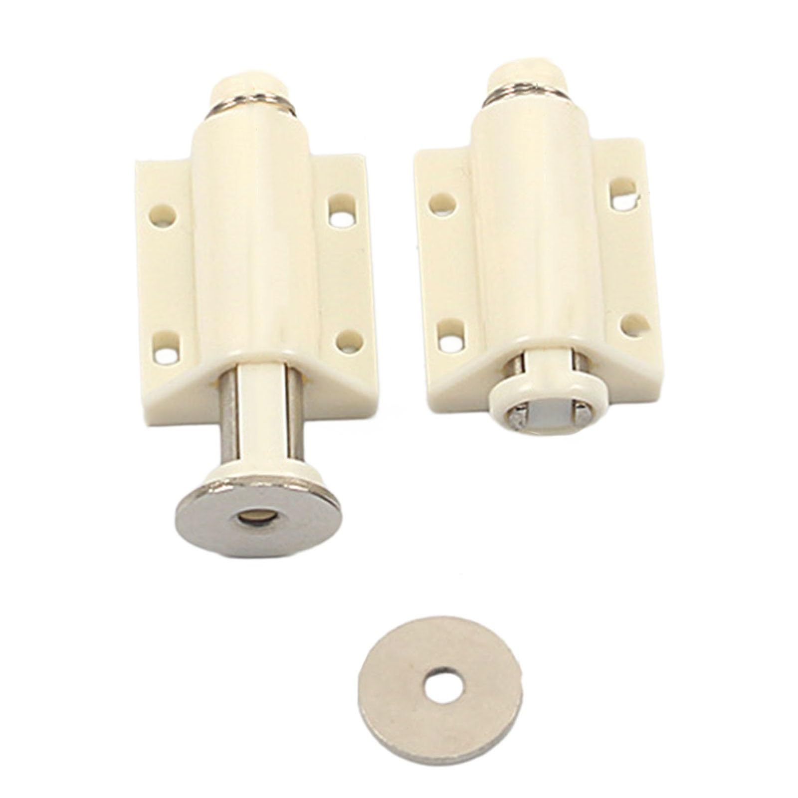 Magnetischer Schranktürdrücker, Magnetschnäpper, Türschließer, Push-Open-Magnet, Schranktürschnäpper for Kleiderschrank, Push-Typ-freier Griff(Black)