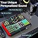 Podcast Equipment Bundle with 3.5mm Condenser Microphone for Pc/Phone Live Streaming Singing Gaming, Podcast Microphone Bundle with Live Sound Board Audio Mixer Denoise,DJ Sets