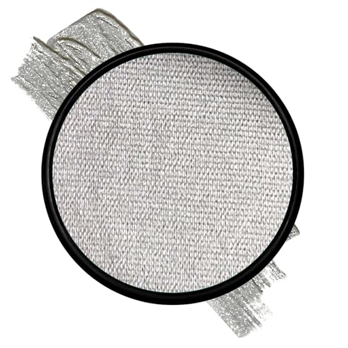 Image of Mehron Paradise FX Metallics - Metallic Silver 1.4oz | Professional Water Activated Shimmering Paint for Raves, Costumes, Special Effects, Halloween, Stage, Screen, Theater & Cosplay | Made in the USA