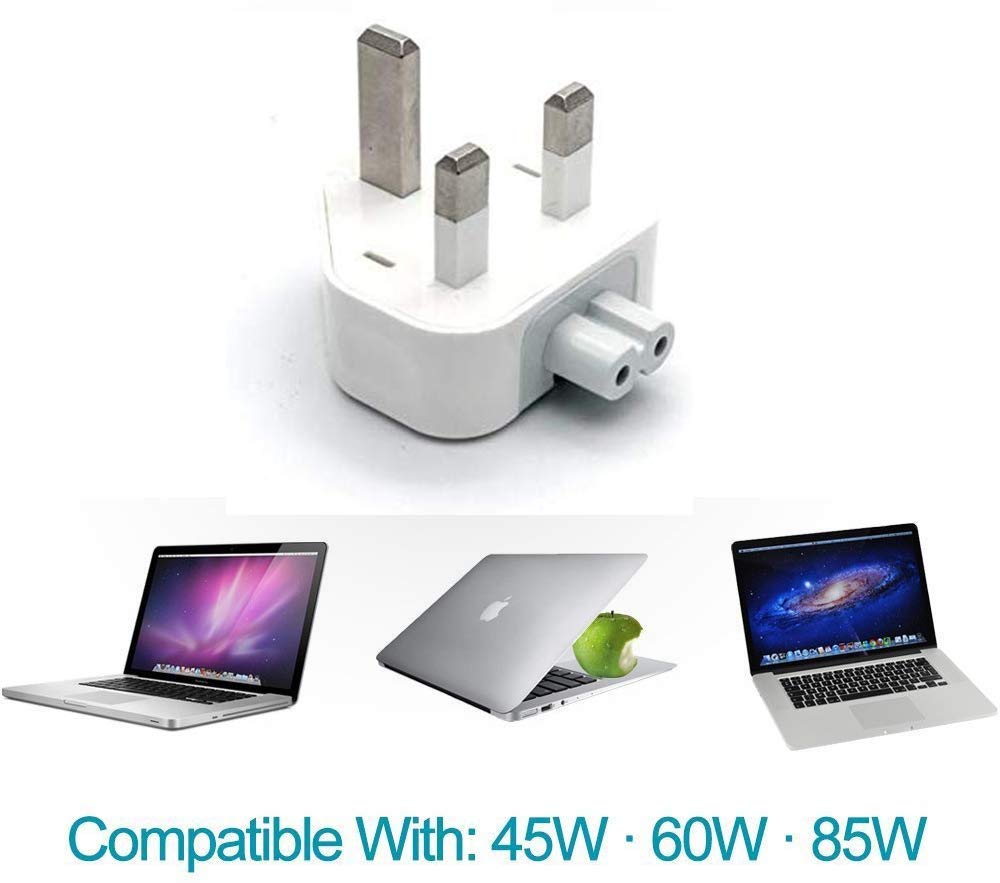 Mac AC Power Charger Adapter United Kingdom Wall Plug Duckhead, Seoyo Converter Travel Charger UK Standard Adapter Compatible with MacBook Air/Mac iBook/iPhone/iPod (1 - Pack)