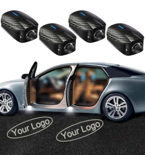 NewL Custom Logo Car Door Step Courtesy Welcome LED Light Rechargeable 4Pcs