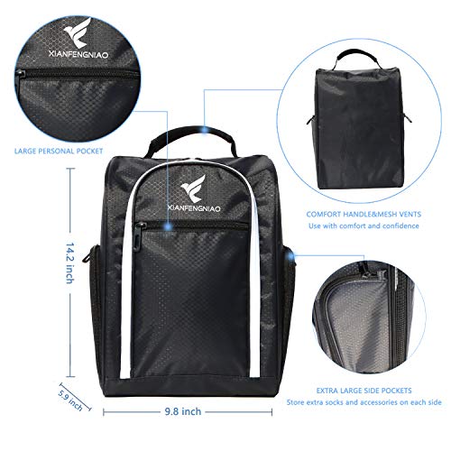 image for XIANFENGNIAO Golf Shoe Bag, Outdoor Zippered Carrier Bags with Ventila