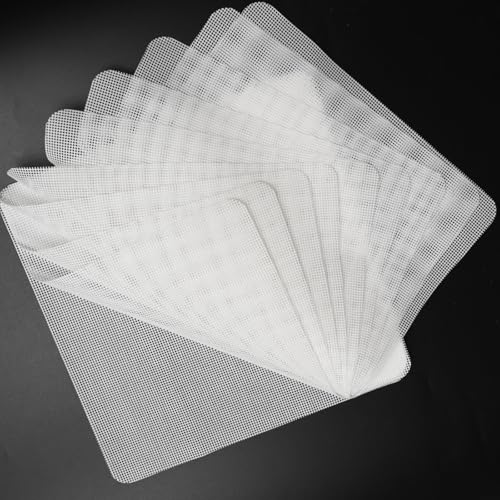 Image of BPA-Free Silicone Dehydrator Sheet for Dehydrator Tray, 15.5x15.5in 10-pack | Non-stick Dehydrator Tray Liners Help Stop Dried Food From Sticking, Lift Food Intact, and Cut Cleanup Time - Dishwasher Safe