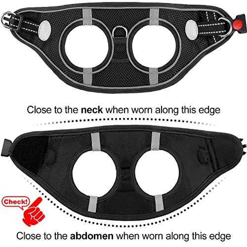 Joytale Step In Dog Harness,12 Colors,Breathable Mesh Vest Harness,Reflective Soft Padded Harnesses For Cats And Puppies Dogs,Black,Xxxs #TOP5