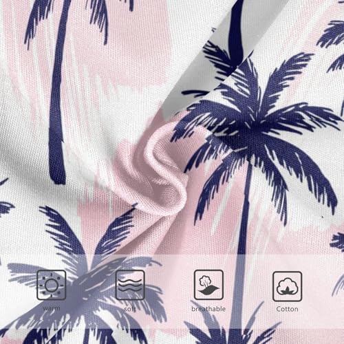 Joisal Navy Blue Palm Trees Pink Toddler Underwear Floral 2t Cotton Cute Panties Girl Print Briefs Underpants3
