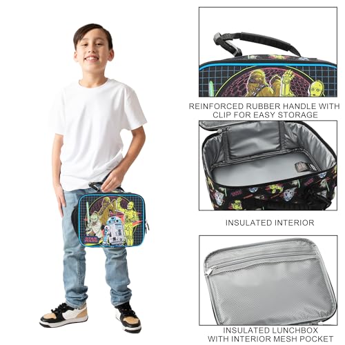 Image of Bioworld Star Wars Vintage-Inspired Characters Insulated Lunch Kit