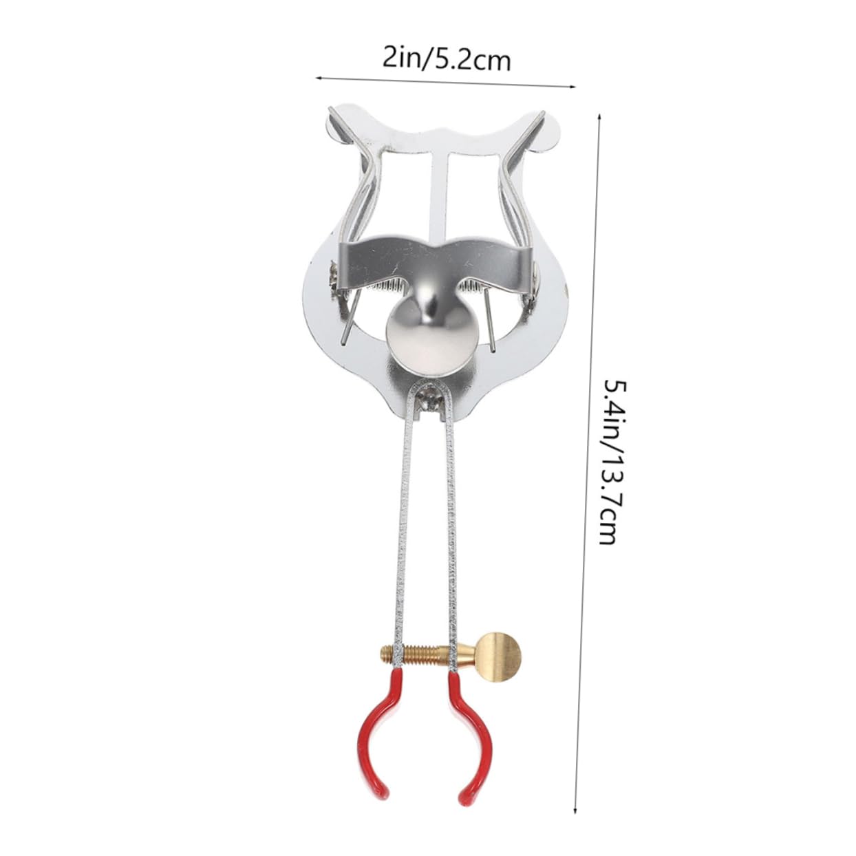 ERINGOGO 2sets Lyre Music Holder Clarinet Sheet Music Clip Holder Clip for Clarinet Trumpet Marching Lyre Clamp 2pcs*2