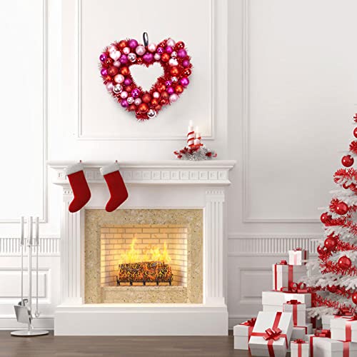 Party Graduation Decorations Supplies,Valentines Day Heart Wreath For Front Door,Wreaths Decor For Birthday Party Home Window Indoor Porch Bedroom Wedding Decorations Ball Ornaments,Wokeise #TOP5