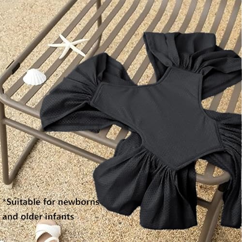 Tragetuch Baby Neugeboren,Tragetuch Baby,Federwiege Baby,Carrier For Newborns,Einfach Anzuziehen Für Mütter Und Väter,Verstellbare Babytrage Von 3,6 Kg Bis 15 Kg,Schwarz.