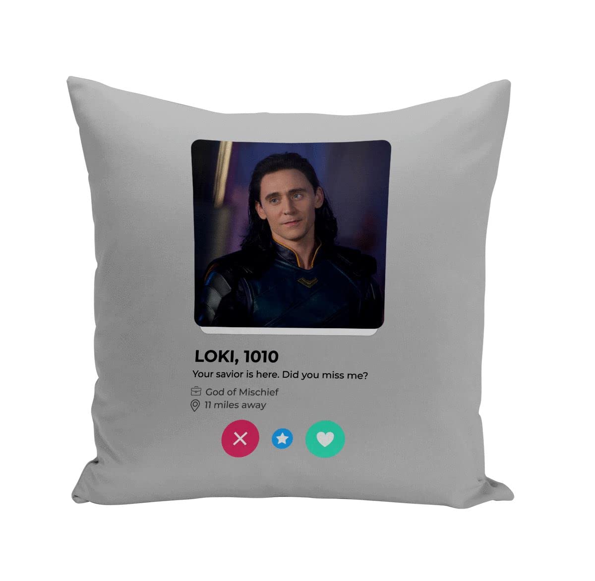 Fabulous Cushion with Pillow Case 40x40 cm Loki Villain God Social Network Meeting Love