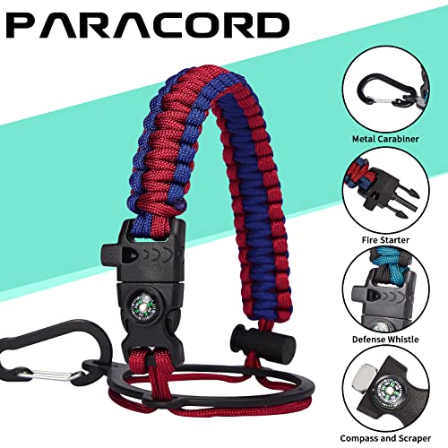 1 Gallon Insulated Water Jug - with Paracord Handle, Straw & Chug Lid, Water Bottles Holder with Strap, 128oz Stainless Steel Large Water Bottle, Keep Hot 12H & Cold 48 for Travel Hiking Camping Work 7 1 Gallon Insulated Water Jug - with Paracord Handle, Straw & Chug Lid, Water Bottles Holder with Strap, 128oz Stainless Steel Large Water Bottle, Keep Hot 12H & Cold 48 for Travel Hiking Camping Work - Image 5