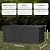 Yardgrace Outdoor Storage Box, 150 Gallon Resin Deck Box Waterproof for Patio Furniture, Garden Tools and Pool Accessories, Lockable UV-Resistant Storage Bin Bench Cabinet for Outside, Black