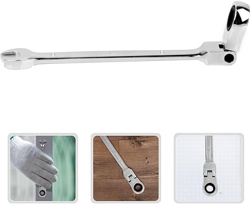 Miniatura 7 de Homoyoyo Llave Mm Llave de cabeza flexible Llave de trinquete de 0.315 in Llave de trinquete Llave mecánica de 0.315 in Llave de lentejuelas