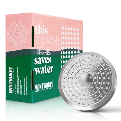W Winthorpe Products For The Planet WCPSH6 Winthorpe Conservation Rain Shower Head, Chrome, Round, Low Flow, High Pressure, 1.8 Gpm Water Saving, 360 Degree, Eco And Energy Efficient Rainfall Showerhead thumb #9