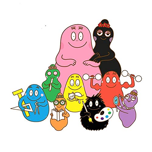 13cm x 11.2cm pour Barbapapa Cartoon Car Assessoires Autocollants Climatiseur Bumper Stickers Scratch
