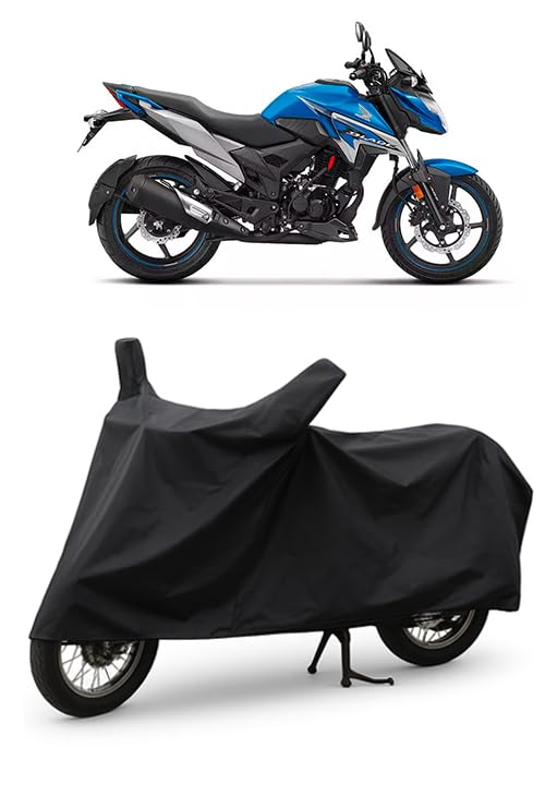 Image of DAXO Waterproof Bike Cover for Honda X Blade | All Weather Protection from Rain, Dust, UV Rays & Scratches with Mirror Pockets & Buckle Belt | X Blade Bike Cover